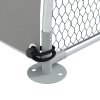 PawHut Walk In Chicken Run, Galvanised Chicken Coop Outdoor with Cover, Poultry Cage, for 8-12 Chickens, Hens, Ducks, Rabbits, 3 x 1.9 x 2.2m - Silver Tone