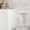 kleankin 2 Doors Laundry Cabinet, Bathroom Cabinet with 2 Tilt-Out Hampers, Modern Storage Unit for Washroom, White