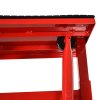 DURHAND 150KG Steel Motorcycle Lift Rubber Platform, Crank Lift Manual Repair Clean Hoist Table Assist Off-Road Dirt Bike Stand, 27.5/39.5H cm, Red