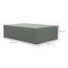 Outsunny Outdoor Garden Furniture Cover Waterproof, Anti-UV 600D Heavy Duty Oxford Fabric Patio Furniture Cover for Rectangular Sofa Table Set, 245 x 165 x 66 cm