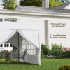 Outsunny 3 x 3(m) Pop Up Gazebo, Water and UV Resistant Party Tent Camping Canopy Marquee with Carry Bag, White