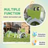 AIYAPLAY Kids Play Tunnel, Toddler Tunnel for Ages 3-6 Crawl and Climb, Play Tunnel for Kids with Crocodile Design, Kids Indoor Outdoor Playground, Green