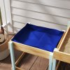 AIYAPLAY 2 PCS Wooden Sandpits, Outdoor Sand and Water Play Tables with Bottom Liner, Picnic Sensory Table for Kids Aged 3-8 Years Old, Natural Wood Finish