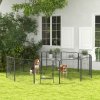 PawHut Dog Pen 12 Panels Puppy Pen Heavy Duty Pet Playpen for Indoor Outdoor for Dogs, Rabbits, Ducks 80cm High