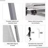 Outsunny Outdoor Garden Pop-up Gazebo Canopy Tent Sun Shade Event Shelter Folding with Adjustable Height, Mesh Screen Side Walls 3.5 M 3.5 M Base / 3 M 3 M Top, White