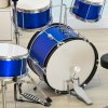 AIYAPLAY Drum Kit for Kids, Full Sized Drum Set with Five Drums, Two Cymbals, Stool, Drumsticks, Pedal, Cymbals, Musical instrument Toy, Blue