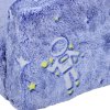 AIYAPLAY Kids Sofa Bed, 2 in 1 Kids Folding Bed Toddler Armchair with Glow in The Dark Cosmic Design, Washable Cushion and Cover, Convertible Kid Chair to Lounger for 1.5-3 Years Old, 1 Seater, Blue