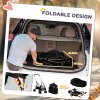 PawHut Dog Pram Dog Stroller 3 in 1 Pet Pushchair Detachable Design with Universal Wheels, Brake for Small Miniature Dogs - Black