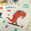 AIYAPLAY Baby Play Mat Double Sided, Foldable & Reversible Activity Playmat, Waterproof Kids Foam Crawling Mat for Outdoor Indoor Playtime Picnics, 196 x 176 x 1.5cm, Dinosaur Theme