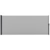 Outsunny Retractable Side Awning, Garden Privacy Screen Divider, Full Cassette Wind Breaker for Hot Tub, Balcony, Terrace, Pool, 400 x 160cm, Light Grey