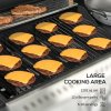 Outsunny 3+1 Gas Burner Grill, 11.5 kW Propane Gas Barbecue BBQ Grill with Wheels, Warming Rack, Shelves, Thermometer, Bottle Opener, Black