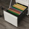 Vinsetto 3-Drawer Filing Cabinet with Lock, Mobile Steel File Cabinet for A4, Legal and Letter Size, Under Desk Drawers with Pre-Assembled Body for Home Office, 39 x 48 x 60 cm, White