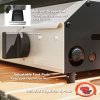 Outsunny Gas Plancha Grill with 2 Stainless Steel Burners, 4.8kW, Portable Tabletop Gas BBQ with Non-Stick Griddle for Camping, Picnic, Garden, Party, Festival, Silver Tone