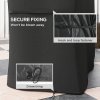 Outsunny BBQ Cover for Rectangular Gas Grill, 420D Oxford Fabric Barbecue Covers, Waterproof UV Protection Rip-Proof, with Windproof Drawstring and Hook and Loop Fasteners, Black, 147 x 61 x 120cm