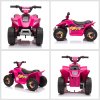 HOMCOM 6V Kids Electric Ride on Car All Terrain Vehicle Toy Quad Bike w/ Forward Reverse Functions Toddlers for 18-36 Months Old Pink