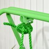 Outsunny Kids Swing Set Baby Swing, Indoor Outdoor Nursery Swing, with Safety Seat Belt, Support Back, for Toddlers 6-36 Morths - Green