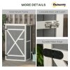 Outsunny Wooden Small Shed, Garden Storage Shed with Shelves and Bolt Latch, 75L x 56W x115H cm, Grey