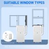 HOMCOM 9000 BTU Portable Air Conditioner, Smart Home WiFi Compatible, 2.6KW 4 in 1 Air Conditioning Unit, Dehumidifier, Fan with Remote, 24H Timer, Window Venting Kit, 20m², R290, A Energy Efficiency
