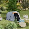 Outsunny 2 Man Pop up Tent, Camping Tent, 2000mm Waterproof with Portable Carry Bag for Fishing Hiking Backpacking, Grey