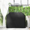 Outsunny BBQ Cover for Rectangular Gas Grill, 420D Oxford Fabric Barbecue Covers, Waterproof UV Protection Rip-Proof, with Windproof Drawstring and Hook and Loop Fasteners, Black, 147 x 61 x 120cm