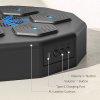 SPORTNOW Music Boxing Machine with Bluetooth Connection, LED Light Smart Music Boxing Machine Wall Mounted for Punching Beat Boxing Training Stress Relief