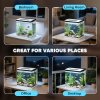 PawHut Aquarium, 28L Glass Fish Tank with Filter, LED Lighting, Water Pump, for Bettas, Guppies, Mini Parrot Fishes, Shrimp, Goldfish, 38 x 26 x 39.5cm