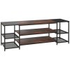 HOMCOM TV Unit Cabinet for TVs up to 60 Inches, Industrial TV Stand with Storage Shelves for Living Room