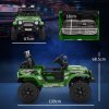 AIYAPLAY Kids Ride On Car, 12V Battery Powered Electric Truck with 4 Spring Suspension Wheels, Parental Remote Control, Music Horn LED Lights, Green