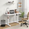 Vinsetto Electric Standing Desk, 120 x 60cm Height Adjustable Sit Stand Desk with 4 Memory Presets, Collision Avoidance and Overheat Protection for Home Office, White