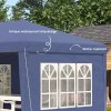 Outsunny 3 x 6m Garden Pop Up Gazebo, Height Adjustable Marquee Party Tent with Sidewalls, Storage Bag, Blue