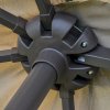 Outsunny 4.6m Garden Parasol Double-Sided Sun Umbrella Patio Market Shelter Canopy Shade Outdoor with Cross Base - Khaki