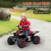 AIYAPLAY 6V Electric Car for Kids, Battery Powered Kids ATV, Quad Bike with Forward Backward, LED Headlights, for Ages 18-36 Months, Red