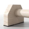 SPORTNOW Push up Handles, Wooden Parallettes Bars with Non-Slip Base, Calisthenics Equipment for Home, Gym, Fitness, Exercise
