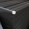 Outsunny 8 x 4FT Garden Shed, Galvanised Metal Shed, Easy to Assemble, Outdoor Tool Storage Shed with Pent Roof, Lockable Door and 2 Vents, Grey
