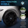 AIYAPLAY BMW M4 Licensed Electric Car for Kids, 12V Kids Electric Ride on with Remote Control, Suspension, Music, Horn, LED Lights, for Ages 3-5 Years, White