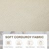HOMCOM Modern 3 Seater Sofa with Spring Cushion, 210 cm Fabric Sofa Couch with Cup Holders, Upholstered Settee for Living Room, Bedroom, Home Office, Cream White