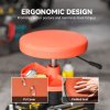 HOMCOM Rolling Mechanic Stool, 135kg Capacity Workshop Stool, 360?? Swivel Roller Padded Creeper Seat with Wheels, Tool Trays Storage for Garage, Shop, Auto Repair, Yellow