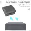 Outsunny 600D Oxford Outdoor Garden Furniture Sofa Set Cover, Waterproof Anti-UV Rattan Sun Lounger Protection Protector Cover, 225L x 210W x 70Hcm, Grey