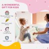 AIYAPLAY Rocking Horse, Kids Ride On Horse with Unicorn Design, Sounds, Plush Ride On Toy for Ages 2-4 Years, White
