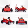 AIYAPLAY Electric Go Kart, 6V Battery Powered Kids Go Kart with Music, Light, Horn, Kids, Ride on Car for 3-5 Years, Red