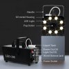 HOMCOM Smoke Machine with 3 RGB LED Lights, 13 Colours, 4 Effects, 450W 2000 CFM Fog Machine with Wired and Wireless Remote Control, for Halloween, Xmas, Wedding, Disco, Stage
