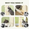 PawHut Cat Scratching Post, 67cm Cat Scratcher with Sisal Scratching Post, Track Ball Toy, Hanging Ball, 3 in 1 Cat Scratcher Post for Indoor Kittens