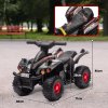 AIYAPLAY 6V Electric Quad Bike for Kids, Kids Electric Car Ride on ATV with Music, Forward Function, for Ages 2-6 Years, Black