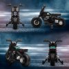 HOMCOM 6V Kids Electric Ride On Motorcycle Vehicle w/ Siren, Horn, Headlights, Music, Training Wheels, for Outdoor Play, Ages 3-5 Years - Black