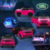 AIYAPLAY Land Rover Discovery Sport Licensed Kids Electric Car, 12V Ride on Car with Remote Control, LED Lights, Music, Horn, for Ages 3-6 Years, Pink