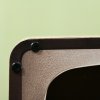 PawHut Cat Scratching Board, Cat Scratcher TV Shape Corrugated Cardboard 2 in 1 Cat House with Catnip, for Indoor Cats, Brown