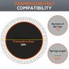 SPORTNOW Trampoline Replacement Mat with Eight Rows of Stitching, Spring Pull Tool, 72 V-Hooks, for 12ft Trampoline, Using 14cm Springs, Trampoline Jumping Mat, Orange