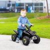 HOMCOM 6V Kids Electric Ride on Car All Terrain Vehicle Toy Quad Bike w/ Forward Reverse Functions Toddlers for 18-36 Months Old Black