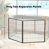 PawHut 2 Piece Dog Pen Expansion Pack for 80cm High Pet Playpen with 3 Connecting Stakes, Puppy Pen for Small and Medium Dogs