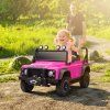 AIYAPLAY Land Rover Licensed Electric Car for Kids, 12V Battery-Powered Kids Ride On Car with Remote Control, Music, Horn, Suspension Wheels, LED Lights, Off-Road Toy for 3-5 Years Old, Pink